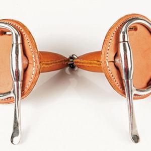 Horse Winner vente de matériel d'équitation - Mors demi spatules recouvert cuir HW
